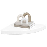 Floating Corner Shelves 4 pcs White 35x35x3.8 cm MDF 323918