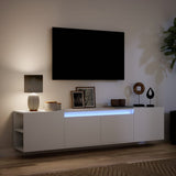 TV Wall Cabinet with LED White 180x31x39.5 cm 3307954