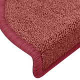 Stair mats 15 pcs 65 x 24 x 4 cm Non-Slip Bordeaux Red 322373