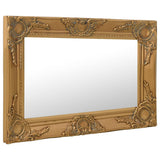 ZNTS Wall Mirror Baroque Style 60x40 cm Gold 320329