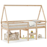 High Sleeper Bed without Mattress 80x200 cm Solid Wood Pine 3282095