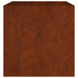 Planter 80x80x80 cm Corten Steel 824537