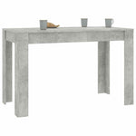 Dining Table Concrete Grey 120x60x76 cm Engineered Wood 800436