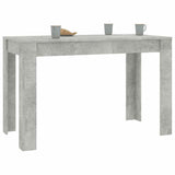 Dining Table Concrete Grey 120x60x76 cm Engineered Wood 800436