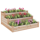 Garden Raised Bed 120x120x56 cm Solid Wood Fir 364304