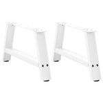 ZNTS Coffee Table Legs A-Shaped 2 pcs White 60x cm Steel 4012821