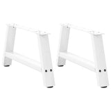 ZNTS Coffee Table Legs A-Shaped 2 pcs White 60x cm Steel 4012821