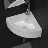 140697 Wash Basin with Overflow 45x32x12,5 cm White