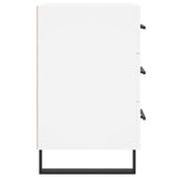 Bedside Cabinet White 40x40x66 cm Engineered Wood 827684