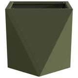 Planter 2 pcs Olive Green 30 x 30 x 30 cm Steel 883815