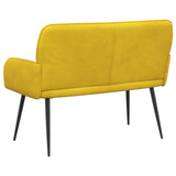 2 Seater Sofa with Metal Legs 2-Seater Yellow Velvet 42051024