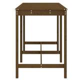 Garden Table Honey Brown 159.5x82.5x110 cm Solid Wood Pine 824098