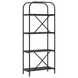 Bookshelf Black Oak 60 x 30 x 146 cm Engineered wood 879857