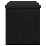 Storage Bench Black oak 62 x 42 x 45 cm Engineered Wood 862983