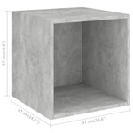 4 Piece TV Cabinet Set Concrete Grey Engineered Wood 3079812