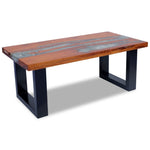 ZNTS Coffee Table Teak Resin 100x50 cm 243467