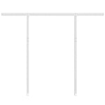 Awning Post Set White 300x245 cm Iron 315093