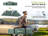 Camping Tent with 2 Bedrooms and Living Area, 3000mm Waterproof Family Tent, for Fishing Hiking T3398P349023