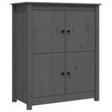 Sideboard Grey 83x41.5x100 cm Solid Wood Pine 821509