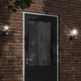 Outdoor Wall Lights with Sensors 2pcs Black Stainless Steel 4006243
