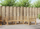 Outdoor Sofa Set 4 pcs White 187.5 x 128.5 x 73 cm 3387553
