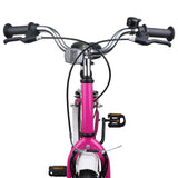 Kids Bike 24 Inches for 8-12 Years Old Pink White 42009239
