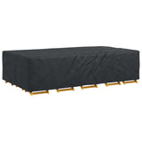 Furniture Cover Plain Black 305 x 190 x 85 cm 600D 4105863