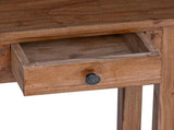 Plant Stand with Drawer Brown 34 x 25 x 52 cm Mahogany Wood 42012412