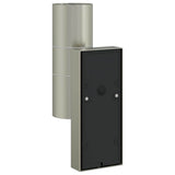 Outdoor Wall Lights 2 pcs Silver 7 x 10 x 22 cm Stainless steel 4005994