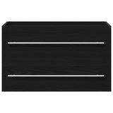 Bathroom Sink Cabinet Black Oak 80x38.5x48 cm Engineered Wood 862535