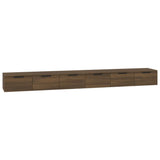 Wall Cabinets 2 pcs Brown Oak 102x30x20 cm Engineered Wood 3115907