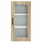 Wall Glass Cabinet PORTO Sonoma Oak 40 x 31 x 80 cm 885339