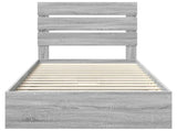 Storage Bed with Drawer Grey Sonoma 70 x 190 cm Engineered Wood 3411937