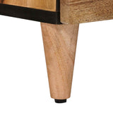 Bedside Cabinet Natural 50 x 33 x 62 cm Solid Mango Wood 4018269