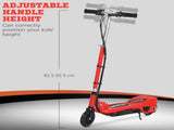 Folding Electric Kids Scooter Ride on Age 7-14, Red/Black T3398P347577