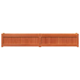 Garden Planter Wax Brown 180x31x31 cm Solid Wood Pine 837498