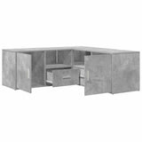 Corner Cabinet Concrete Grey 200x40x45 cm Engineered Wood 3307831
