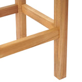 Bar Stool 4 pcs Natural Solid Teak Wood 42030010