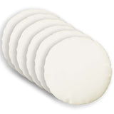 Cushion with Pillow HEERLEN 6 pcs White Fabric 929330
