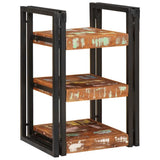 Bedside Table Brown and Black Solid Reclaim wood 4016732