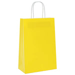 ZNTS Paper Bags 250 pcs with Handles Yellow 21x11x31 cm 4101784