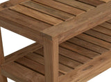 Bathroom Side Table Natural 60 x 30 x 45 cm Solid Teak Wood 42024271