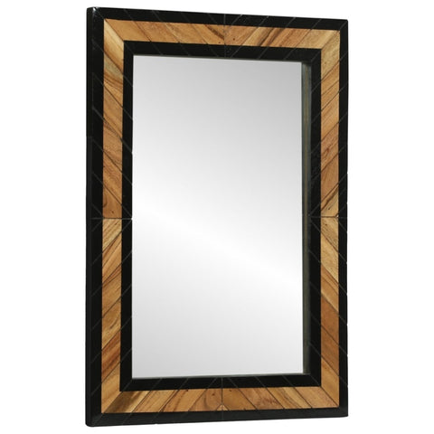 ZNTS Mirror 70x2x70 cm Solid Wood Acacia 374117