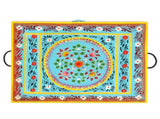 Hand Painted Storage Box 50x40x40 cm Solid Mango Wood 323540