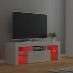 TV Cabinet with LED Lights High Gloss White 120x35x40 cm 804352