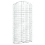 Arched Gabion Basket 100x30x200/220 cm Galvanised Iron 153430