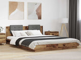 Bed Frame with Headboard Old Wood 120 x 200 cm Engineered Wood 3416346
