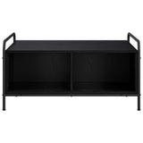 Coffee Table Black Oak 80 x 80 x 41 cm Engineered Wood 8013596