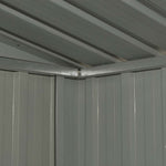 Garden Storage Shed Anthracite Steel 257x205x178 cm 47030
