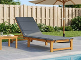 Sunlounger Cushion GEMERT 100% Polyester Blue 200 x 60 x 3 cm 948505